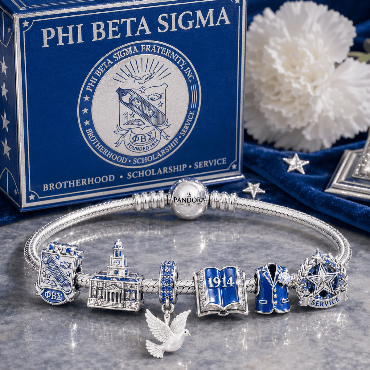 PBTS Silver Charm Bracelet Set NTVA