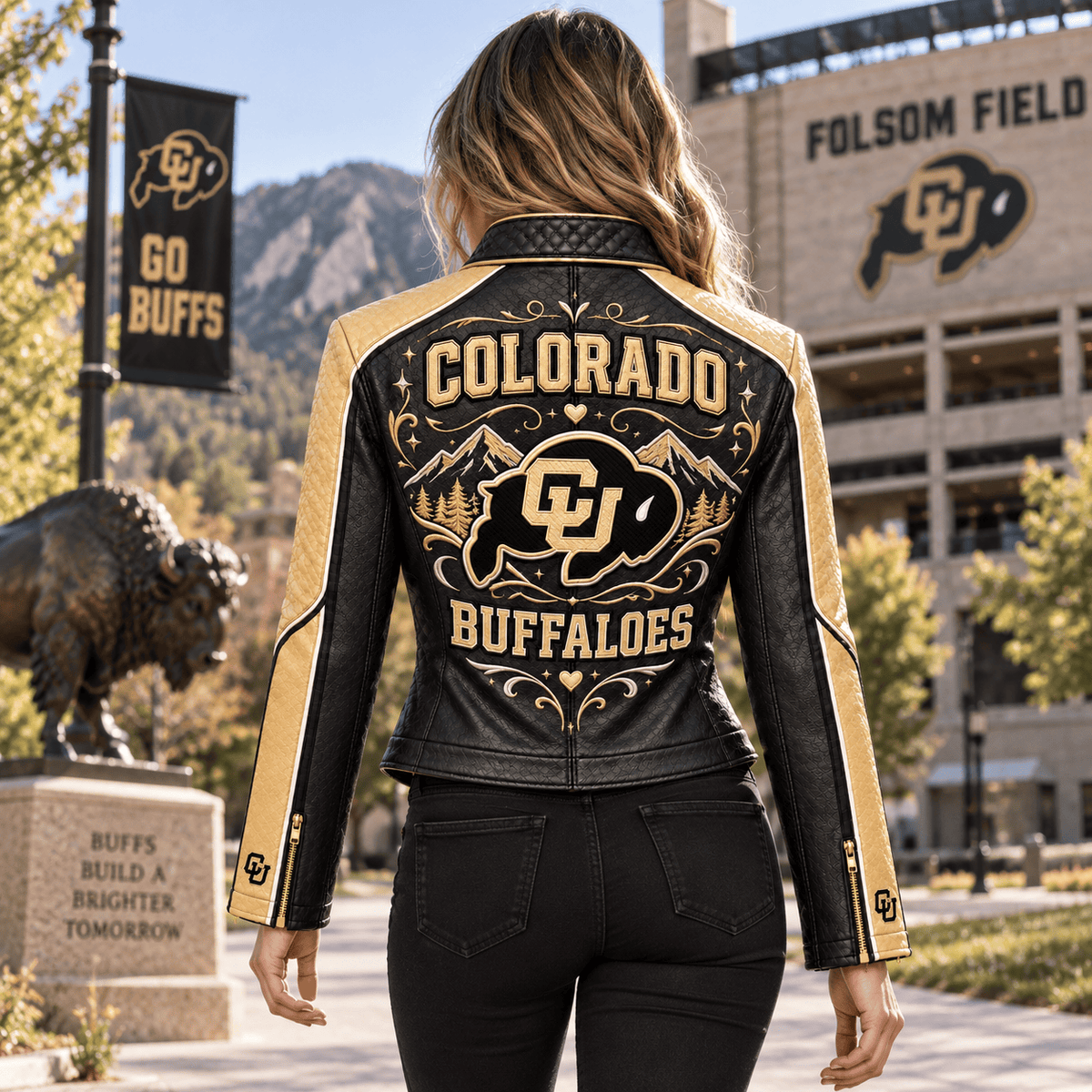 Premium CLB Cropped Leather Zipper Jacket PVNA