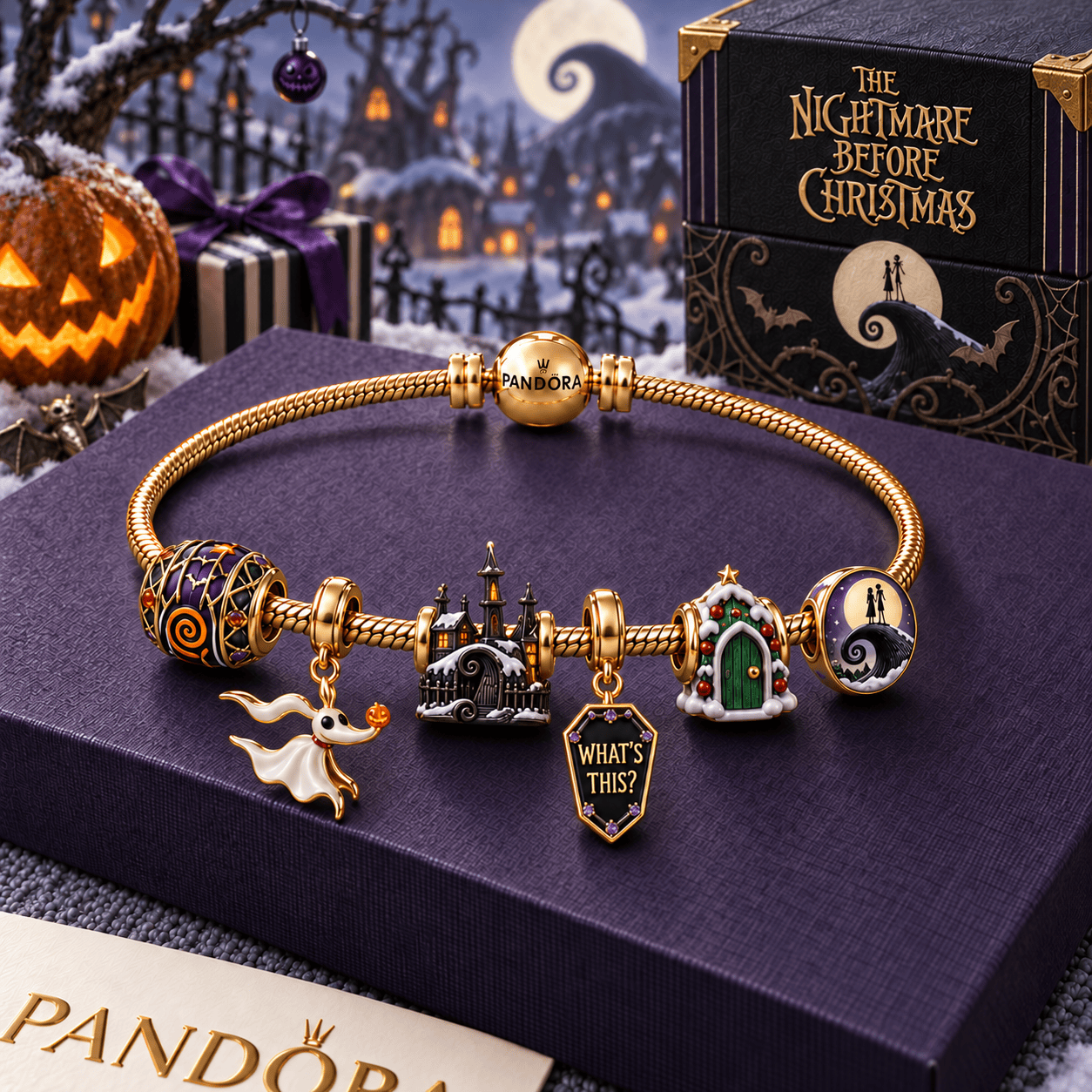 TNBC Gold Charm Bracelet Set HQH