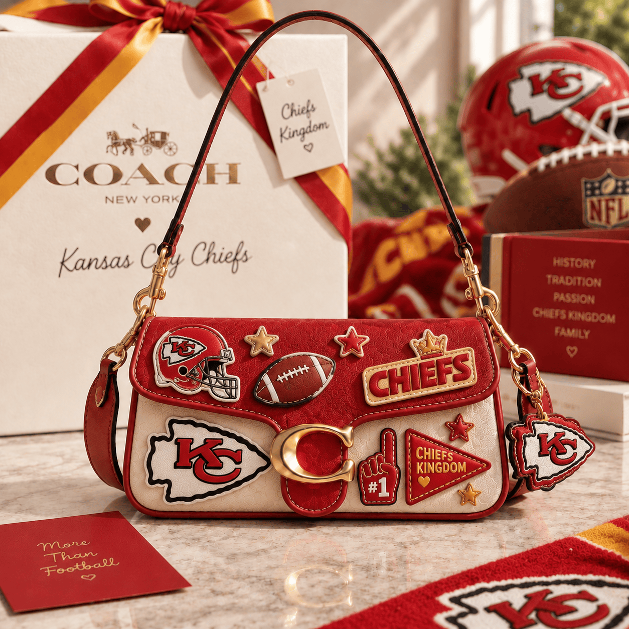Premium KCC Coach Shoulder Cross With Charm NPL
