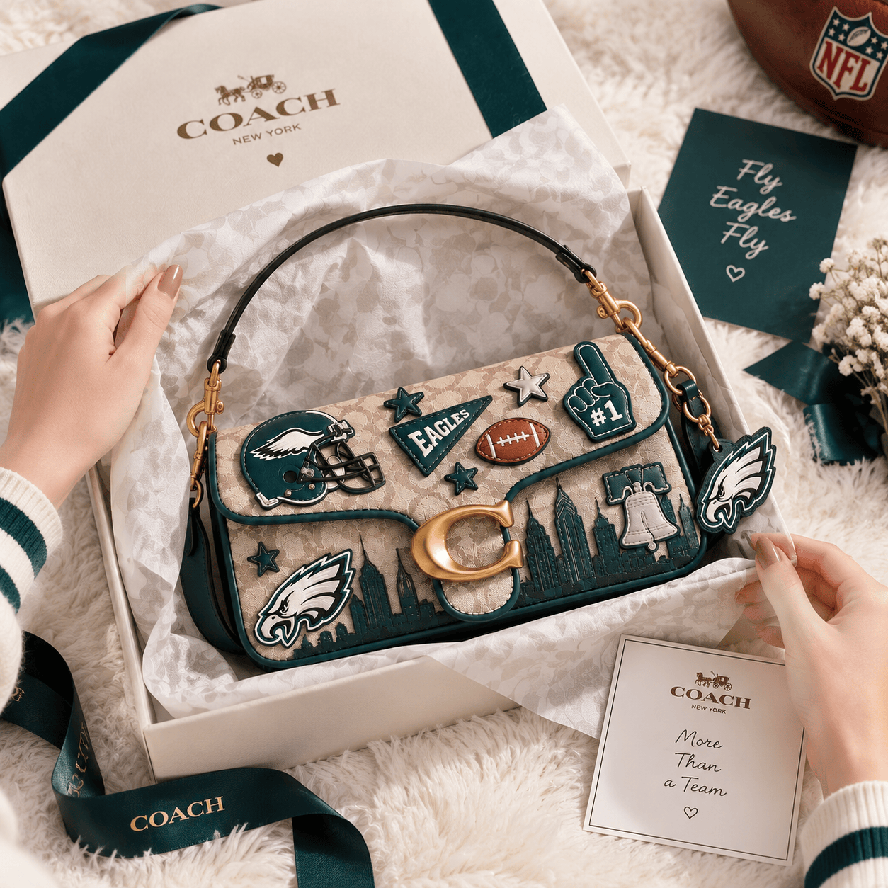 Premium PLDE Coach Shoulder Cross With Charm NPL