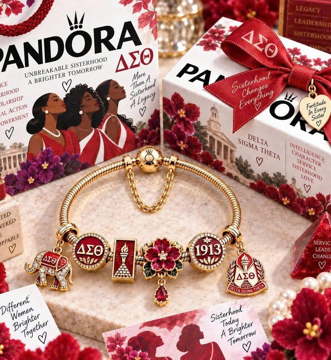 DSTT Gold Charm Bracelet Set TTN