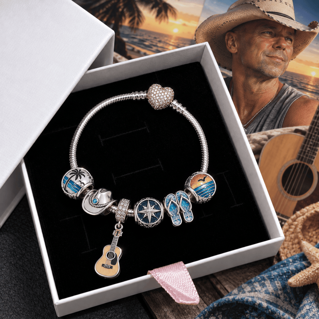 KNCN Silver Charm Bracelet Set VTH