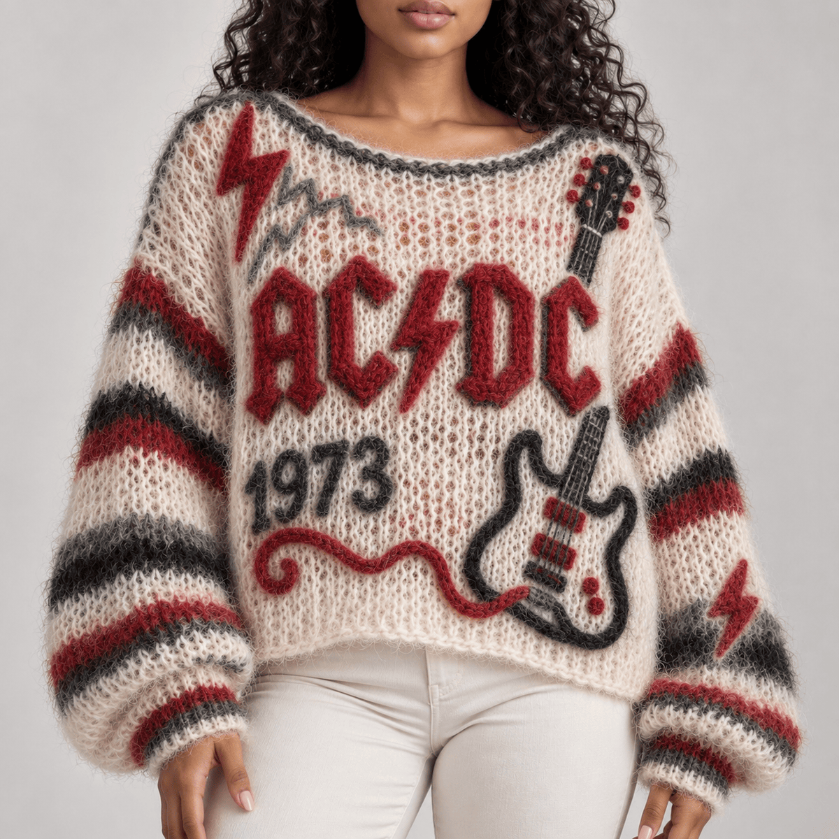 ACDC Women’s Open-Knit Sweater DNBN