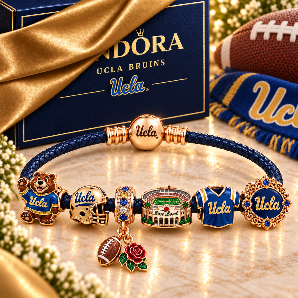 UBMB Braided Leather Charm Bracelet Set NHVH
